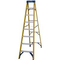 Werner Fibreglass Swingback 8Tread Stepladder