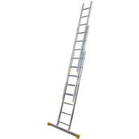 Werner Triple Extension Ladder - 2.41m, Silver