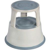 Premier Housewares 2 Tier Light Grey Step Stool, Grey