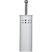 Premier Housewares Toilet Brush White Square Design, Black