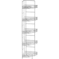 Premier Housewares 5 Tier Corner Storage Rack, Silver