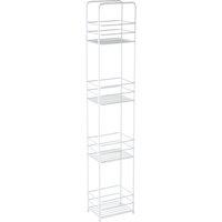 Premier Housewares 4 Tiers Rectangle Storage Caddy, Grey