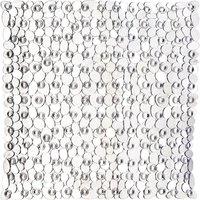 Premier Housewares Clear Pebble PVC Bath Mat 54 x 54cm, Grey