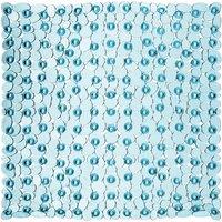 Premier Housewares Blue Pebble PVC Bath Mat 54 x 54cm, Clear