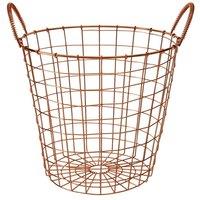 Premier Housewares Vertex Wire Basket - Copper