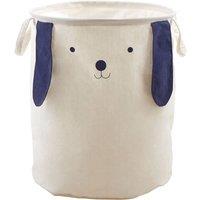 Premier Housewares Mimo Dog Face Laundry Bag - White