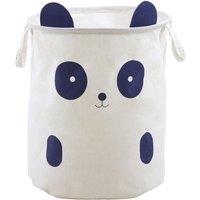 Premier Housewares Mimo Panda Face Laundry Bag - White