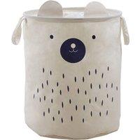 Premier Housewares Mimo Bear Face Laundry Bag - White