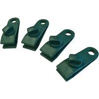 Faithfull Instant Clip-On Tarpaulin Eyelets (Pack of 4), Green