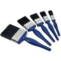 Faithfull Utility Paint Brush Set of 5 19 25 38 50 & 75mm, Blue