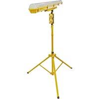 Faithfull Led Plasterers Tripod Light 5Ft 110V, Yellow