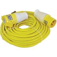 Faithfull Trail Lead 14M 110V 16Amp 2.5Mm Cable, Yellow