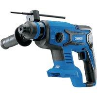 Draper D20 20V Brushless SDS+ Rotary Hammer Drill - Bare, Blue