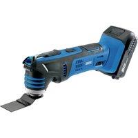 Draper D20 20V Oscillating Multi Tool with 1 x 2Ah Batteries and Charger, Blue