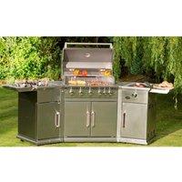 Lifestyle Appliances Bahama Island Stainless Steel Gas Barbecue, Silver