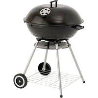 Lifestyle Appliances 22" Kettle Charcoal BBQ with 4 Legs and 2 Wheels, Black