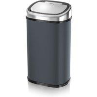 Tower 58L Square Sensor Bin - Charcoal, Black