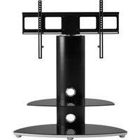 Alphason Osmium 2 Shelf with Bracket TV Stand - Black, Black