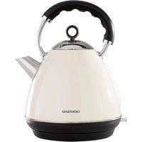 Daewoo SDA1576 Kensington 1.7L 3KW Pyramid Kettle - Cream, Cream