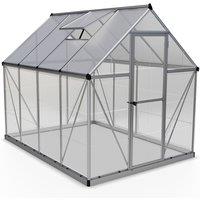 Palram - Canopia Canopia by Palram Hybrid Greenhouse 6 x 8 - Silver, Silver