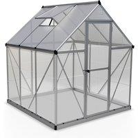 Palram - Canopia Canopia by Palram Hybrid Greenhouse 6 x 6 - Silver, Silver