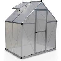 Palram - Canopia Canopia by Palram Mythos Greenhouse 6 x 4 - Silver, Silver