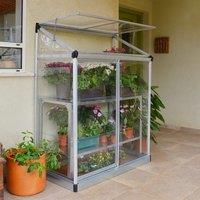 Palram - Canopia Canopia by Palram Lean-To Grow House 4 x 2 - Silver/Clear, Silver