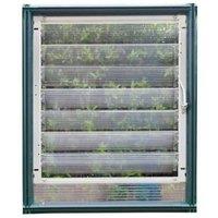 Palram - Canopia Canopia by Palram Side Louvre Window - For Eco, Hobby and Grand Greenhouses, Clear