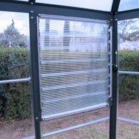 Palram - Canopia Canopia by Palram Side Louvre Window - Silver, Clear