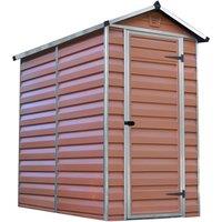 Palram - Canopia Canopia by Palram SkyLight Shed 4 x 6 - Amber, Brown