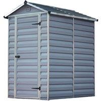 Palram - Canopia Canopia by Palram SkyLight Shed 4 x 6 - Grey, Grey