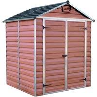 Palram - Canopia Canopia by Palram SkyLight Shed 6 x 5 - Amber, Brown