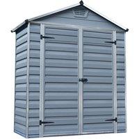 Palram - Canopia Canopia by Palram SkyLight Shed 6 x 3 - Dark Grey, Grey