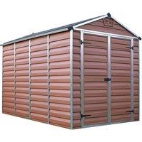 Palram - Canopia Canopia by Palram SkyLight Shed 6 x 10 - Amber, Brown