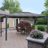 Palram - Canopia Canopia by Palram Martinique 3600 Garden Gazebo - Grey Bronze, Grey