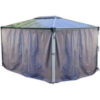 Palram - Canopia Canopia by Palram Martinique Gazebo Curtain Set - Black, Black