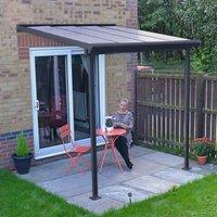 Palram - Canopia Canopia by Palram Sierra Patio Cover 2.3m x 2.3m - Grey Clear, Grey