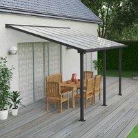 Palram - Canopia Canopia by Palram Olympia Patio Cover 3m x 4.25m - Grey Clear, Grey