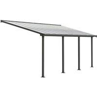 Palram - Canopia Canopia by Palram Olympia Patio Cover 3m x 6.1m - Grey Clear, Grey