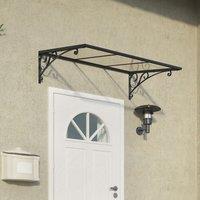 Palram - Canopia Canopia by Palram Venus Door Canopy - Grey/Clear, Grey