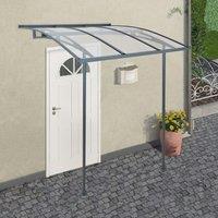 Palram - Canopia Canopia by Palram Vega Door Canopy - Grey/Clear, Grey