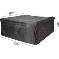 Lounge Set Aerocover Square 300 x 70cm, Black