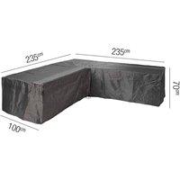 Lounge Set Aerocover L-Shape 235 x 235 x 100 x70cm, Black