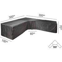 Lounge Set Aerocover Trapeeze 300 x 300 x 100 x 70cm, Black