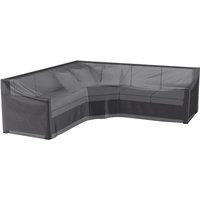Lounge Set Aerocover Trapeeze 255 x 255 x 90 x 65 x 90cm, Black
