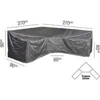 Lounge Set Aerocover Trapeeze 270 x 270 x 90 x 65 x 90cm, Black