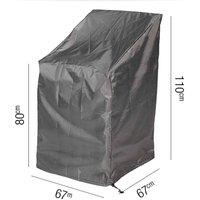 Stackable Chair Aerocover 67 x 67 x 80/110, Black