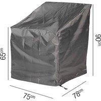 Back Lounge Chair Aerocover 75 x 78 x 90cm, Black