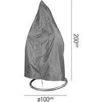 Hanging Chair Aerocover Round 100 x 200cm, Black