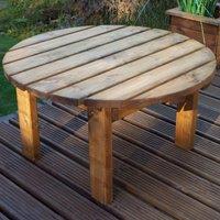 Charles Taylor Circular Coffee Table, Brown